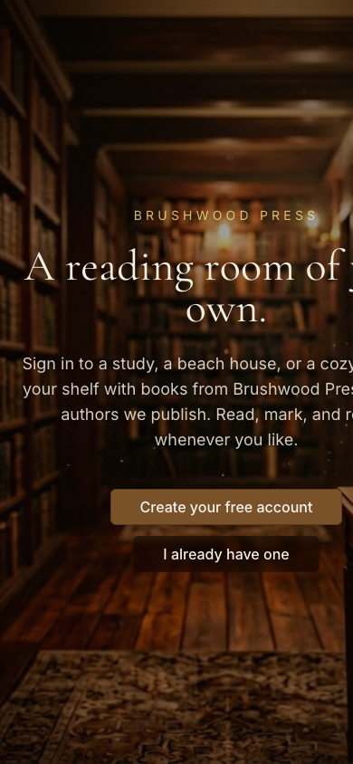 Brushwood Reading Room mobile home screen